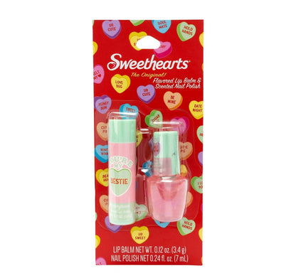 Sweethearts Lip Balm + Nail Polish Bestie set