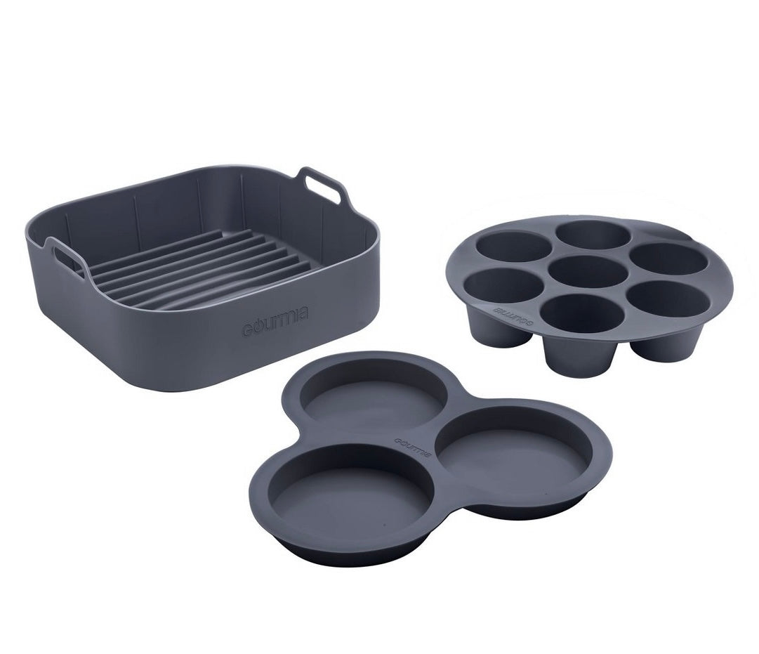 THRIFTY 70 - Gourmia reusable 3-piece silicone air fryer accessory set - USED - FINAL SALE - NO RETURNS