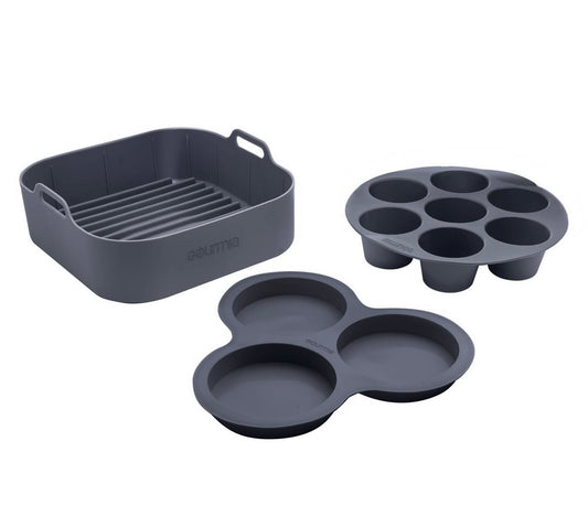 THRIFTY 70 - Gourmia reusable 3-piece silicone air fryer accessory set - USED - FINAL SALE - NO RETURNS