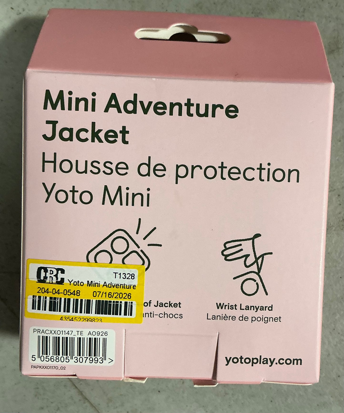 Yoto mini adventure jacket Think Pink
