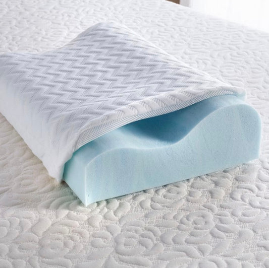 Comfort Tech Contour Pillow Featuring Serene Foam 20”x15”-White