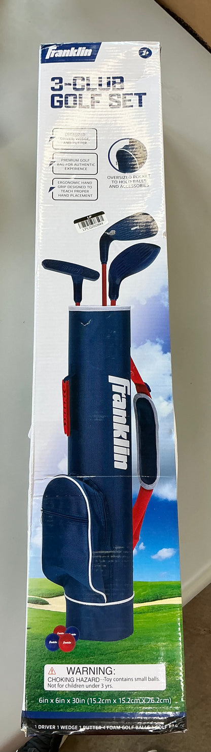 Franklin sports youth toy golf set - 8pc - OPEN BOX