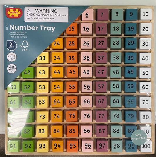 Bigjigs Toys - Number Tray