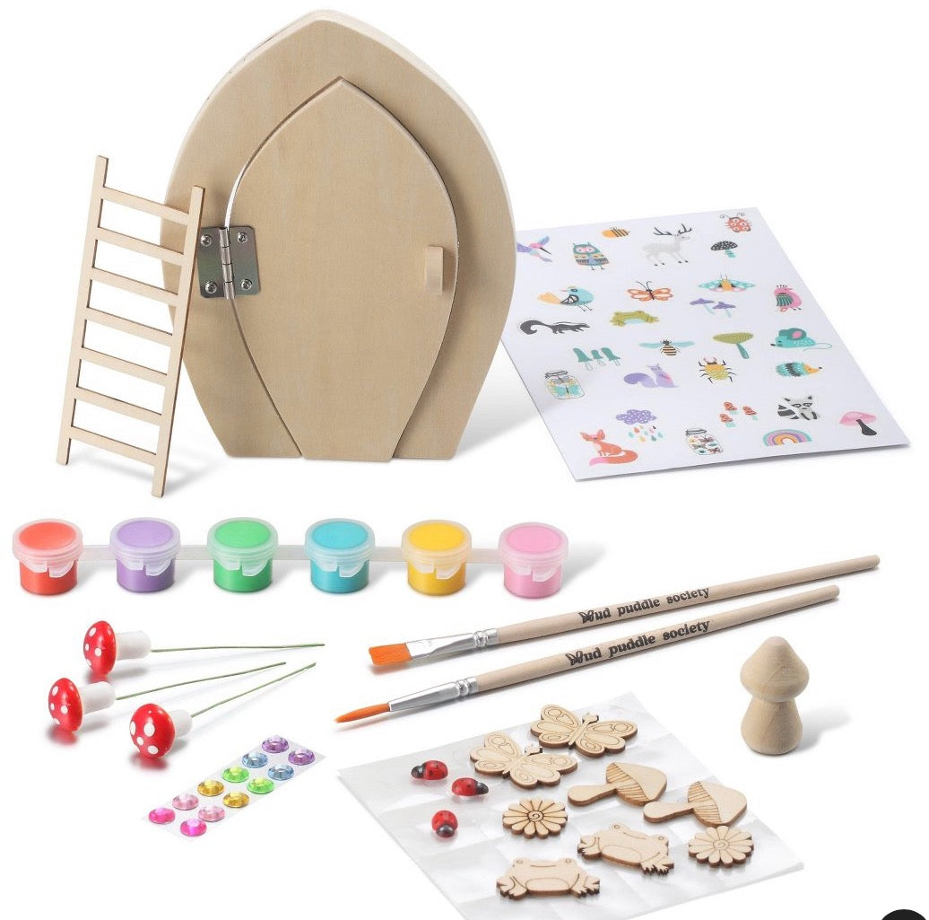 Mud puddle society wood fairy door kit