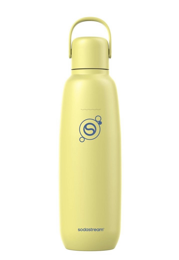 SodaStream 30.4fl oz fizz & go insulated stainless steel carbonating bottle - lemon