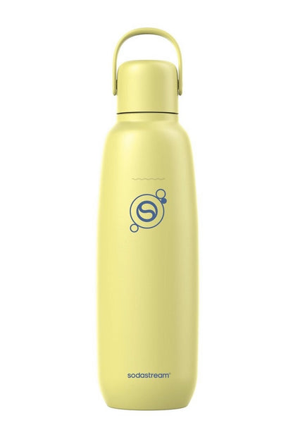 SodaStream 30.4fl oz fizz & go insulated stainless steel carbonating bottle - lemon