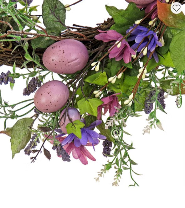 National Tree Co. 22 Flowering Pink Wreath