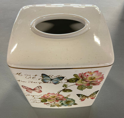 Avanti Butterfly Garden Tissue Box Cover