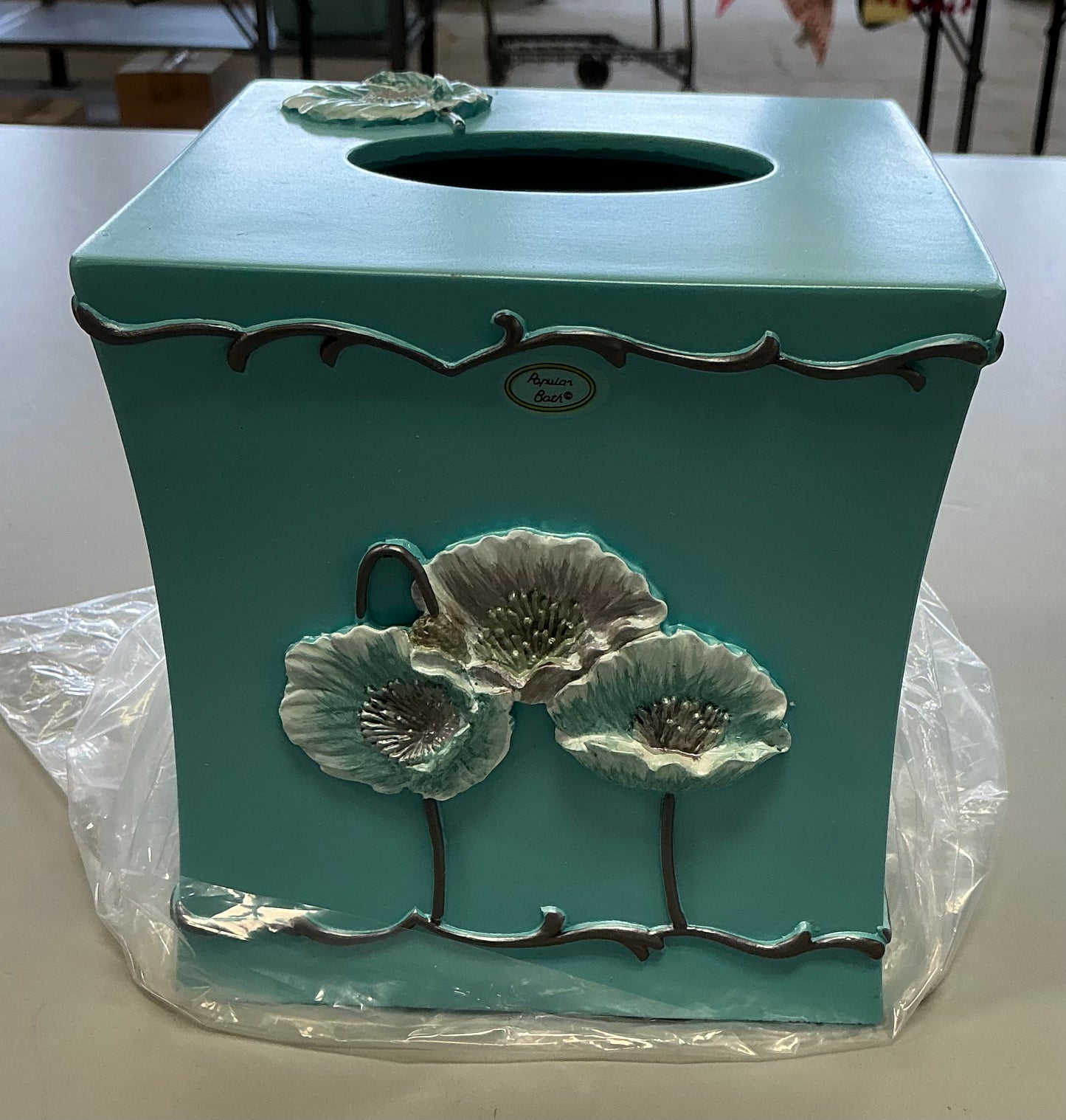 Popular Bath Poppy Fields Tissue Box Cover