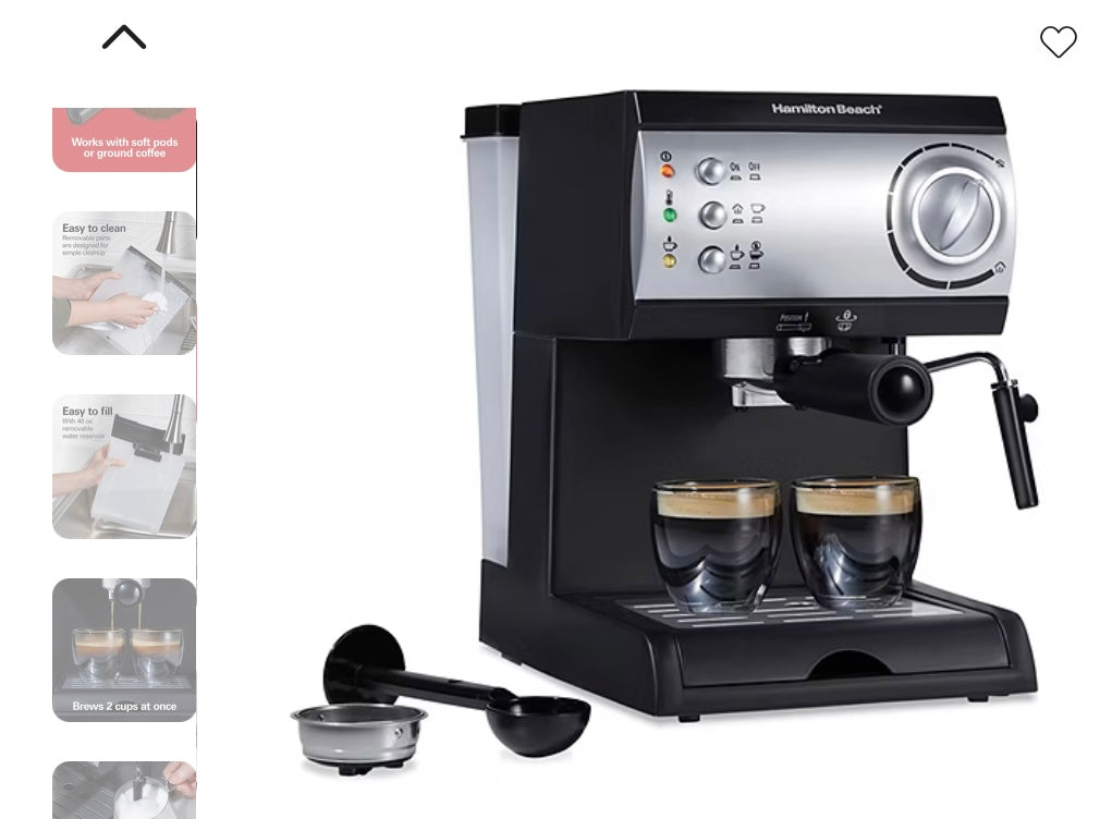 Hamilton Beach® Espresso & Cappuccino Maker