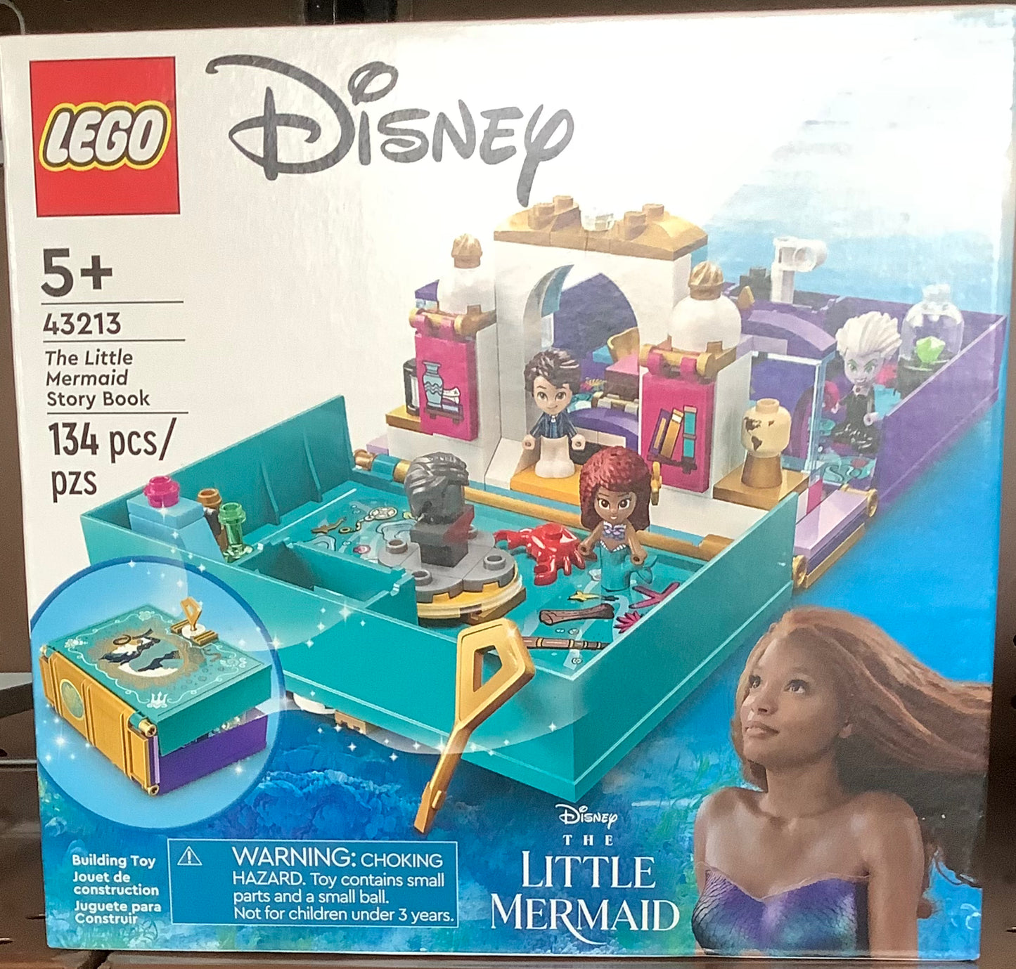 LEGO Disney the little mermaid story book building toy with micro dolls - 43213