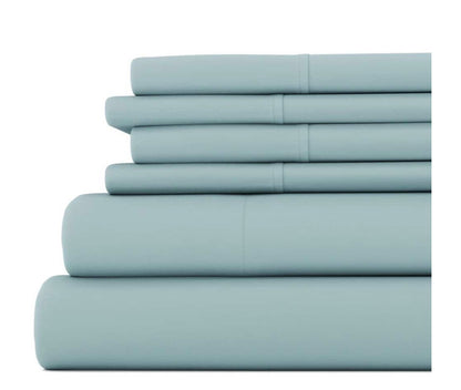 Casual Comfort™ Premium Ultra Soft Microfiber Wrinkle Free 6 Piece Sheet Set Full-Included(1 flat sheet,1 fitted sheet and 4 pillowcases)