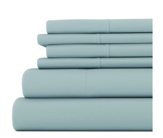 Casual Comfort™ Premium Ultra Soft Microfiber Wrinkle Free 6 Piece Sheet Set Full-Included(1 flat sheet,1 fitted sheet and 4 pillowcases)