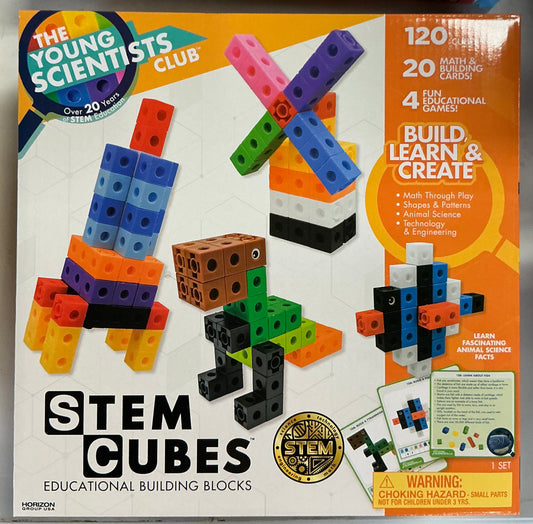 The Young Scientists Club STEM Cubes, Build, Learn & Create with 100+ Math Cubes