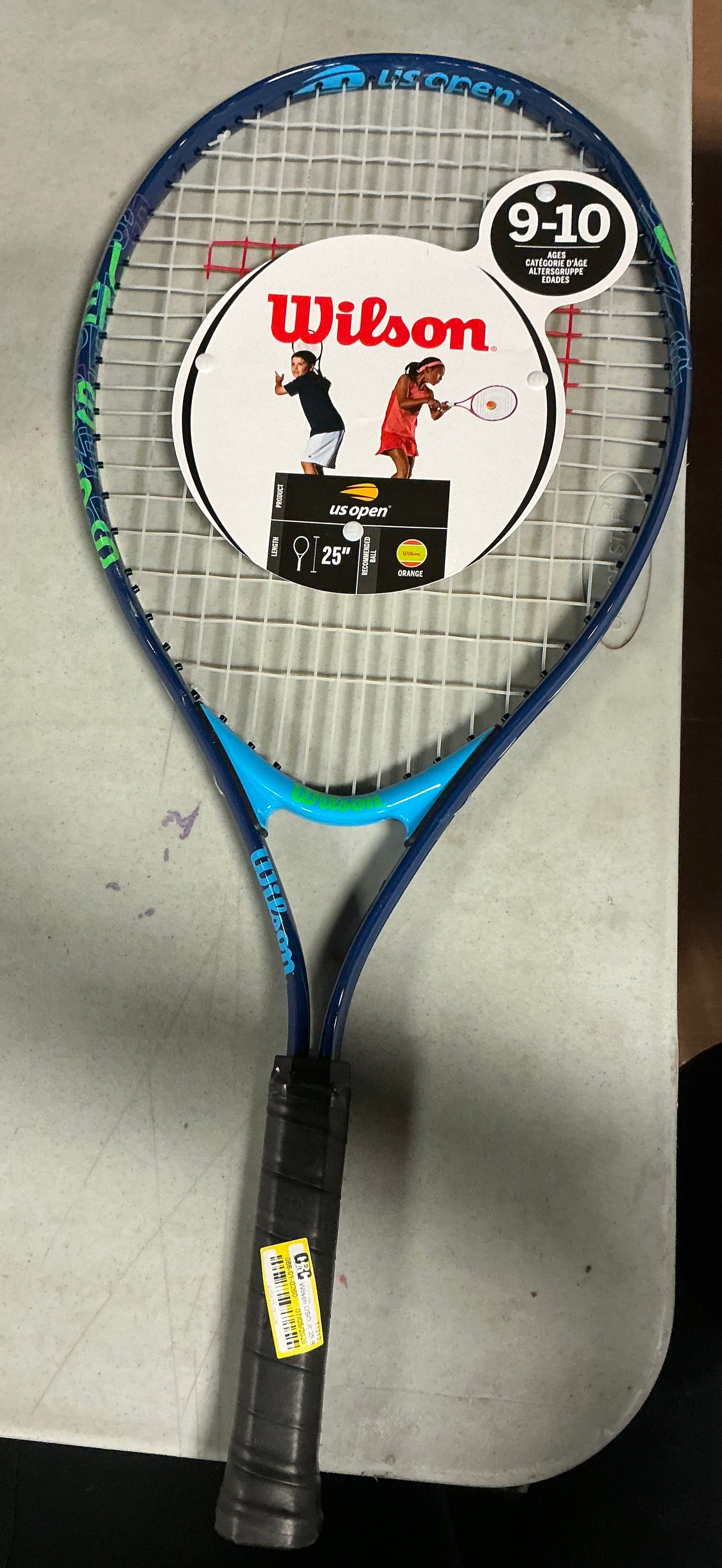 Wilson USO Jr 25 racquets - blue: youth tennis racket, medium flex - PICK UP ONLY