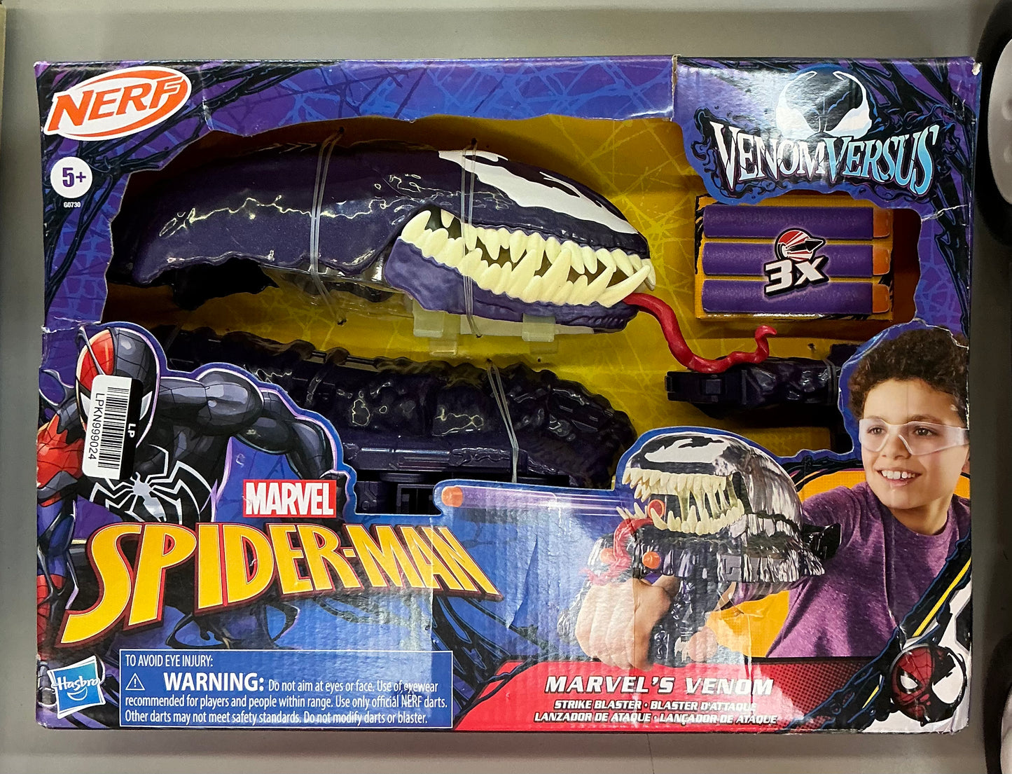 Nerf marvel Spider-Man marvel’s venom strike blaster