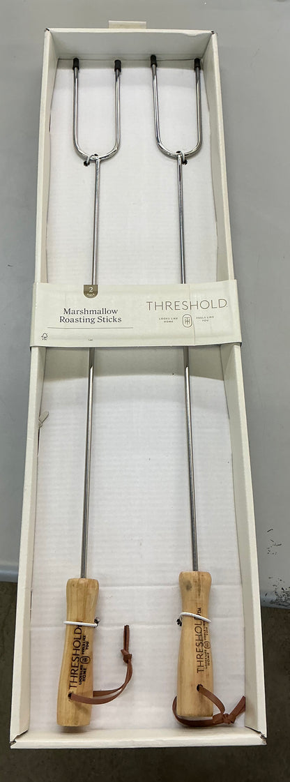 2pc marshmallow roasting log tong sticks gray - PICK UP ONLY