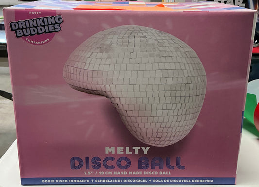 Melted Disco Ball Decor, 7.5" Mirror Ball
