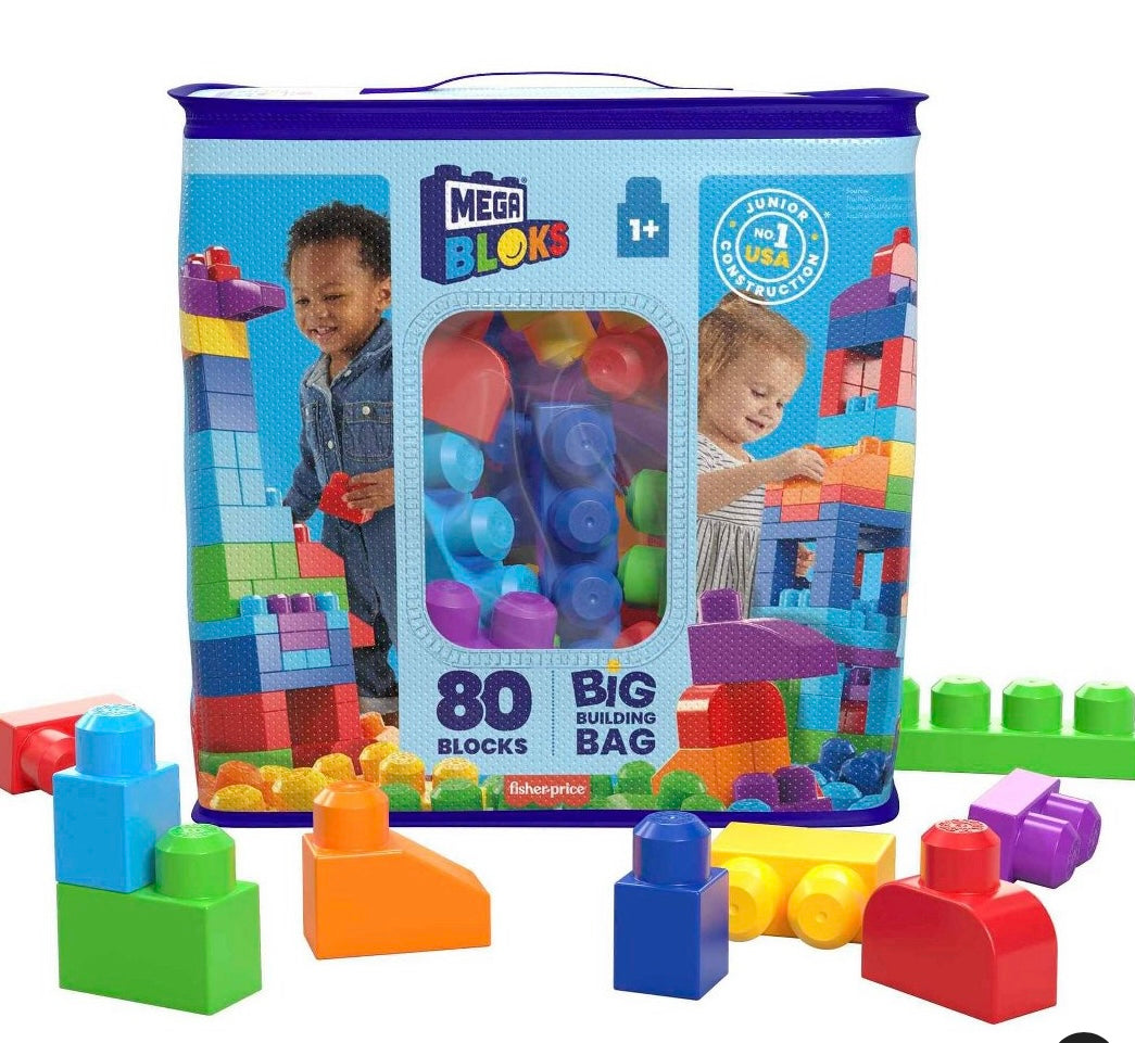 MEGA BLOKS Big Building Bag Playset - 80pcs