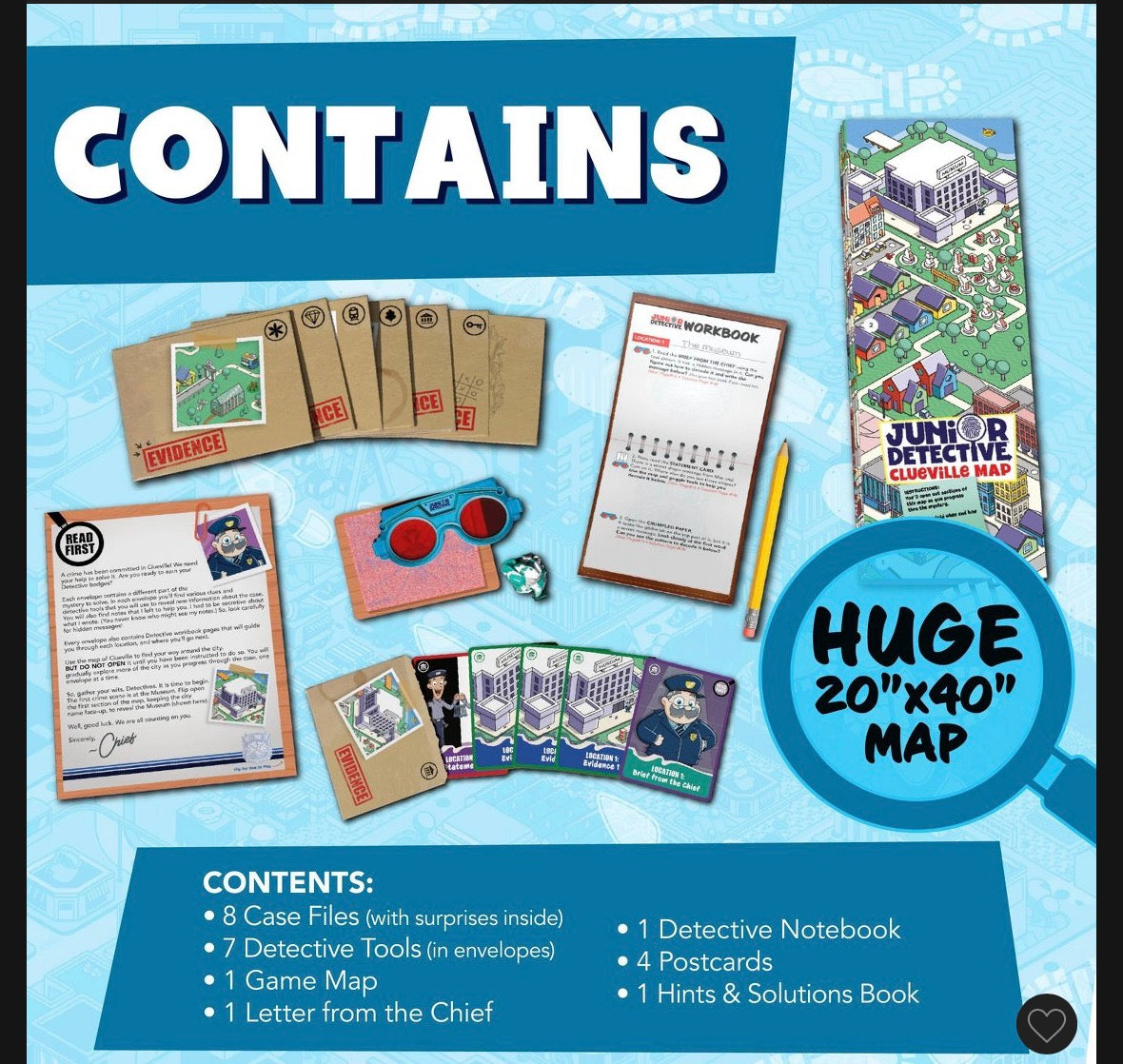 Buffalo games: Junior detective mysteries card game