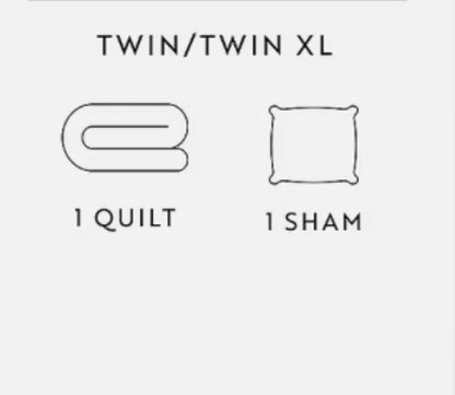 Casual Comfort Diamond Stitch Quilt Set 2 Pieces Twin/Twin XL