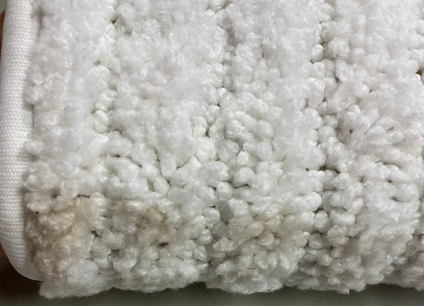 2pk quick dry bath rug set - White - AS IS - MINOR DIRT SPOT