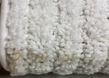 2pk quick dry bath rug set - White - AS IS - MINOR DIRT SPOT
