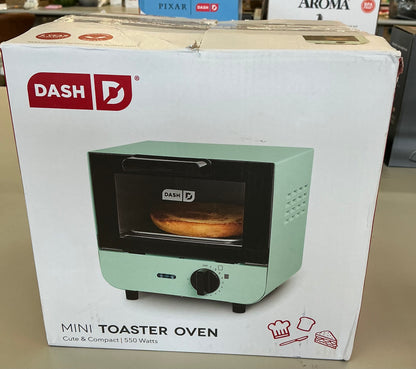 Dash mini toaster oven - Aqua - damaged packaging - product is new