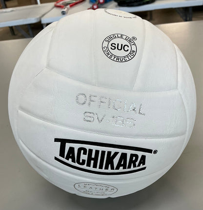 Tachikara SV18S indoor composite volleyball - white - MINOR COSMETIC FLAWS