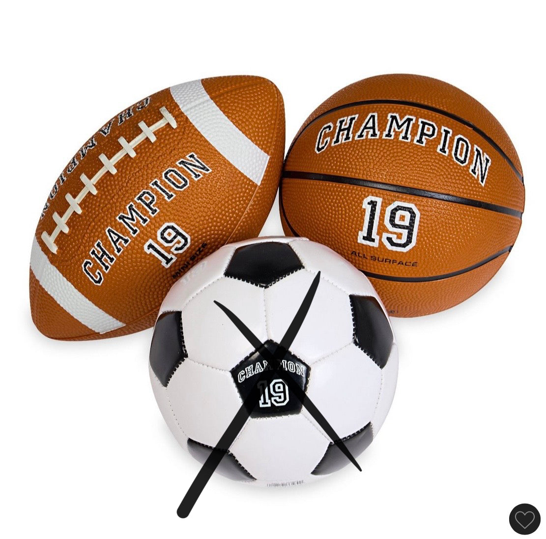 Champion inflatable multipk classic - AS IS - OPEN BOX - MISSING SOCCER BALL
