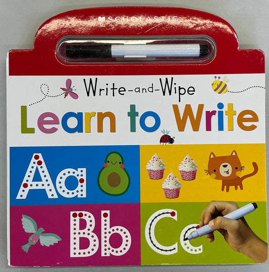 Write-and-Wipe Learn to Write" by Scholastic Early Learners.