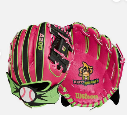 Wilson A200 Ez party Animals 10” t-ball glove