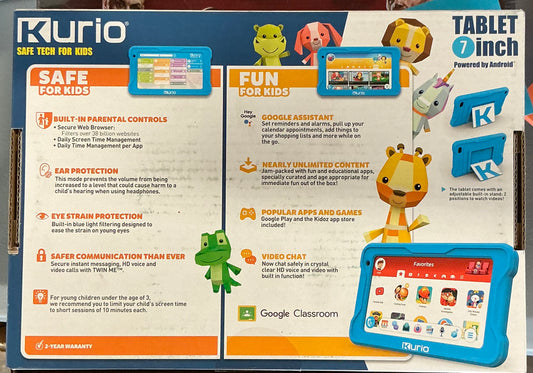 Kurio Table 7 inch safe tech for kids
