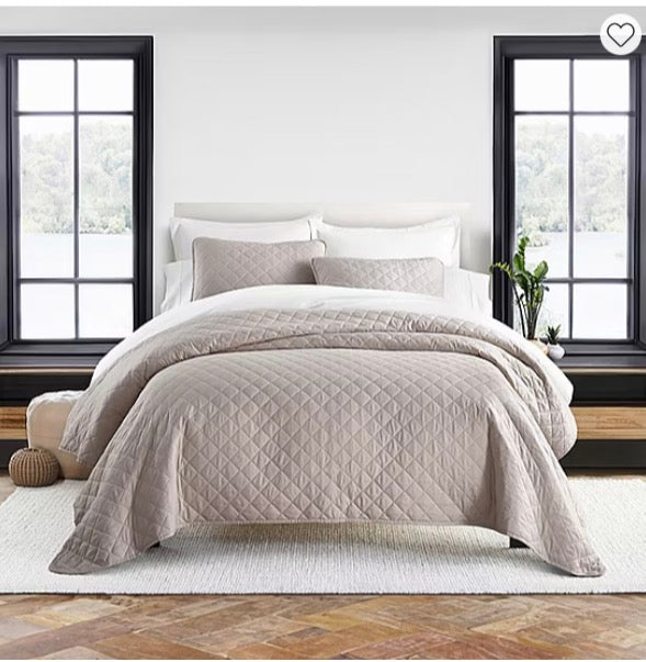 Casual Comfort Diamond Stitch Quilt Set 3-pc king/cal king