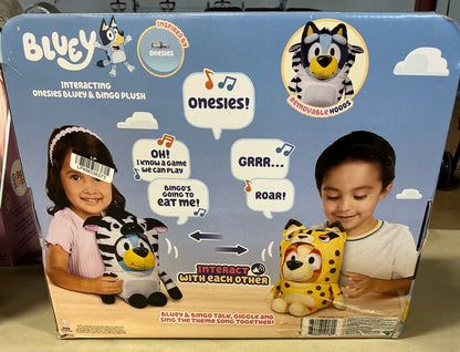 Bluey interacting onesies Bluey & Bingo plush - DAMAGED PACKAGE