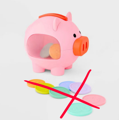 THRIFTY 70 -Electronic Piggy Bank from Gigglescapes - Open Box - USED (See Pictures)- FINAL SALE- NO RETURNS - AS IS - MISSING COINS