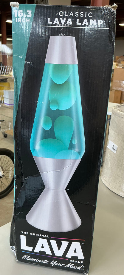 LAVA 16.3” sea foam novelty table lamp - OPEN/DAMAGED BOX