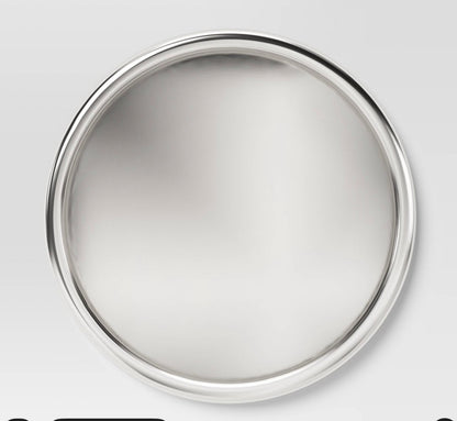 Silver round tray - AS IS - SOME COSMETIC FLAWS