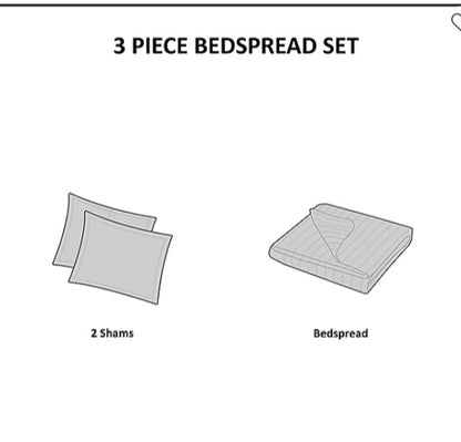 510 Design Hayley 3-pc. Reversible Bedspread Set king/cal king