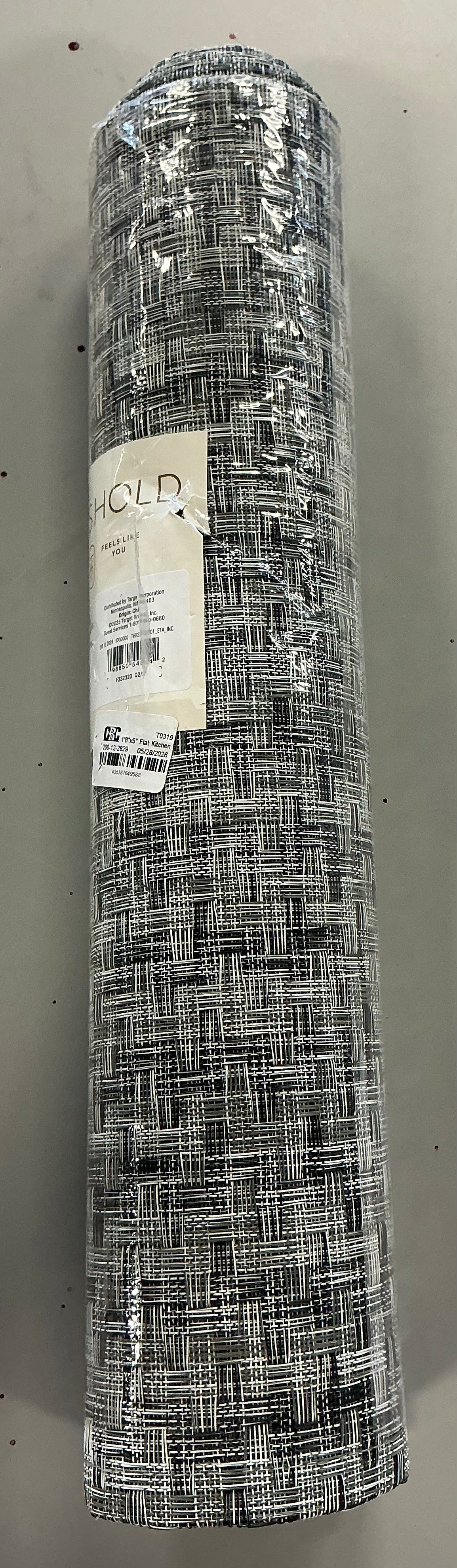 1’8”x5’ flat kitchen runner vinyl woven