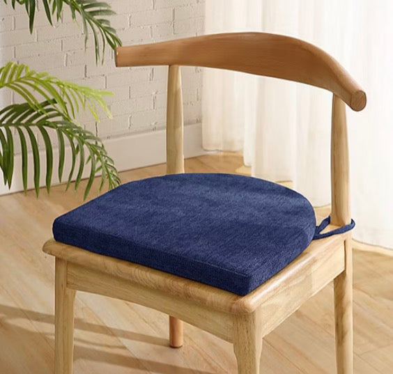 Sweet Home Collection™ U-Shape High Density Memory Foam Chair Pads with Ties set of 2 Seat Cushion Measurements: 16 Width/Inches, 1.5 Depth/Inches, 17 Height/Inches
