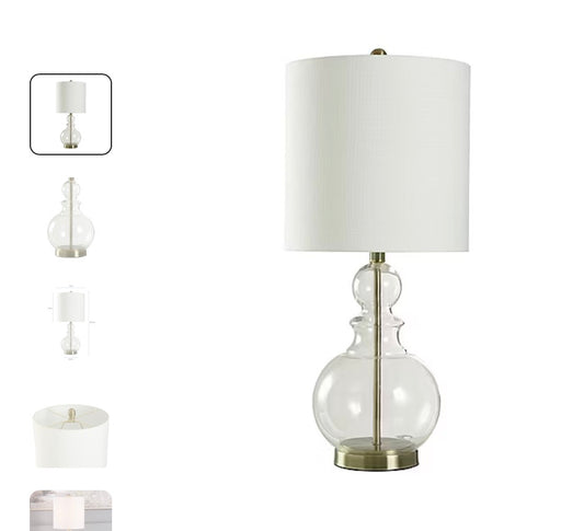 Stylecraft Glass Gourd Table Lamp - Out of Box