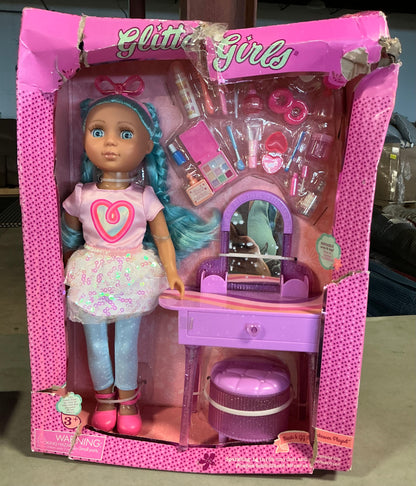 Glitter girls 14” doll Micah & GG makeover playset - DAMAGED BOX