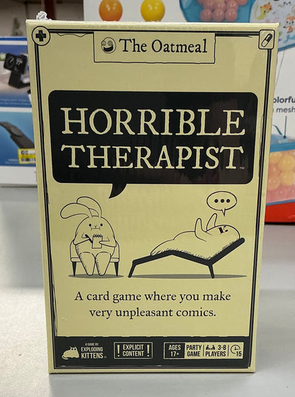 Exploding kittens horrible therapist card game
