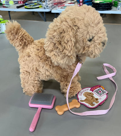 Our Generation playful paws goldendoodle puppy walking & barking electronic interactive pet dog plush
