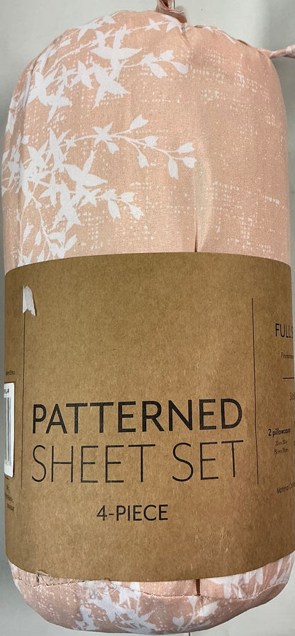 4 piece Patterned Sheet Set Full