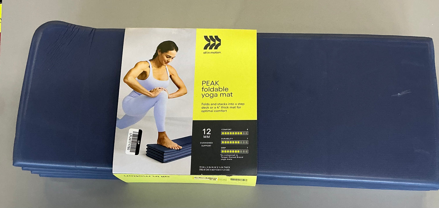 TPE 25.4mm foldable yoga mat - SOME MINOR COSMETIC FLAWS