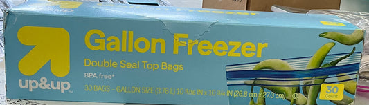 30-count gallon-sized freezer bags