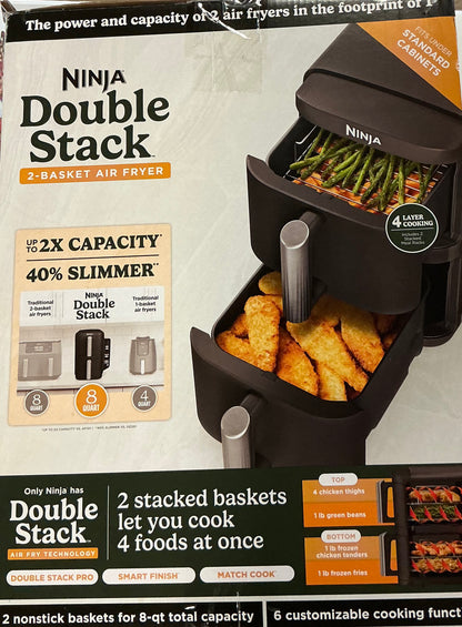 Ninja double stack 2-basket air fryer