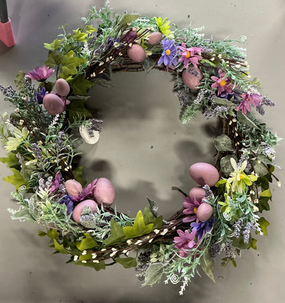 National Tree Co. 22 Flowering Pink Wreath